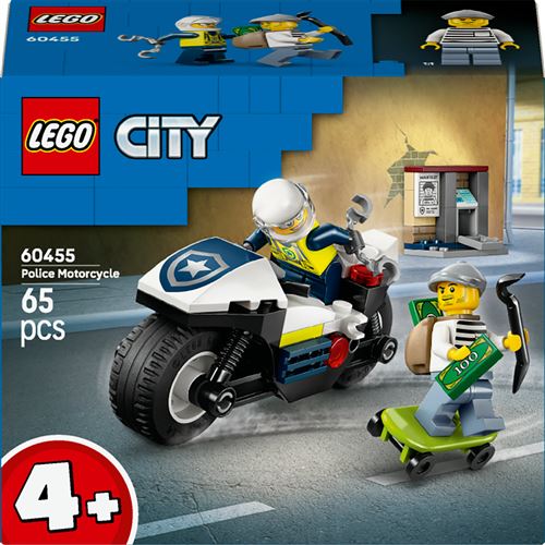LEGO® City 60455 La course-poursuite en moto de police