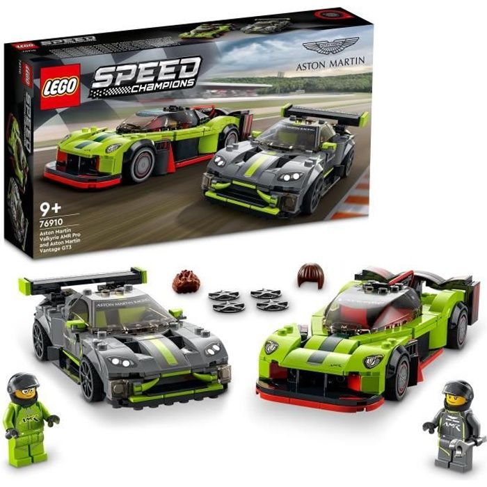 LEGO® 76910 Speed Champions Aston Martin Valkyrie AMR Pro & Vantage GT3 2 Modèles de Voitures de Course Jouet Pour Enfants