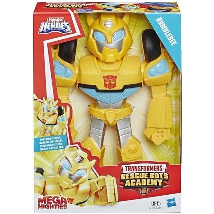 HASBRO - Rescue Bots Academy Transformers Figurine Articulée Mega Mighties 25 Cms Jaune