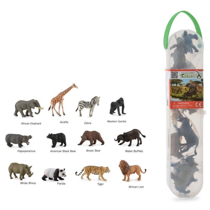 Figurine Animaux Sauvages Collecta - Modèle Miniature - Jouet pour Enfant - Multicolore