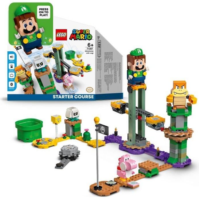 LEGO® 71387 Super Mario Pack de Démarrage Les Aventures de Luigi Jeu Interactif de Construction