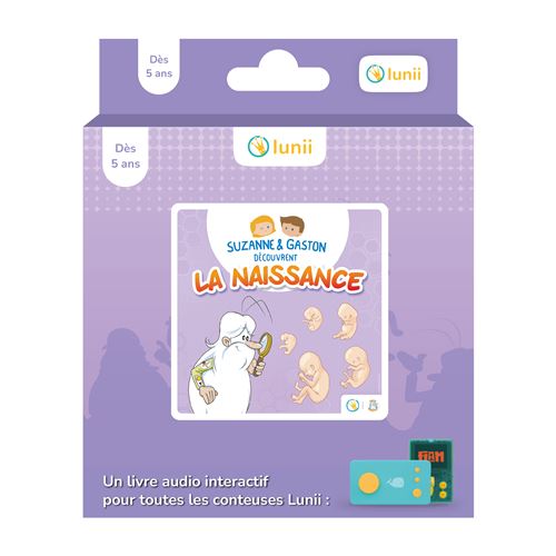 Livre audio Fabrique à histoires Lunii Suzanne & Gaston découvrent la naissance
