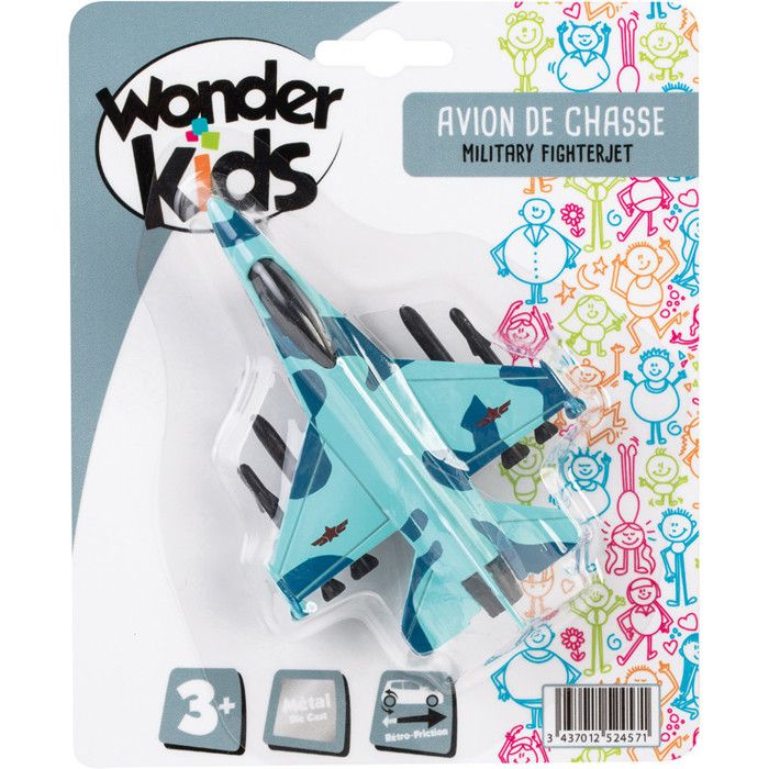 Avion miniature - WONDERKIDS - DS039 - Métal - Design réaliste - Encourage créativité