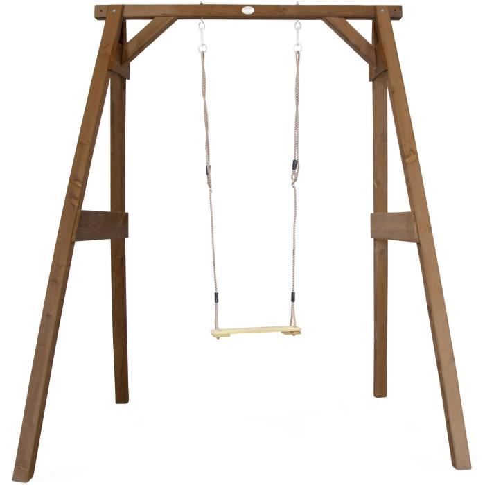 AXI Portique en Bois FSC - Balançoires Enfant en Marron  Balançoire pour Enfants pour l’extérieur / le jardin