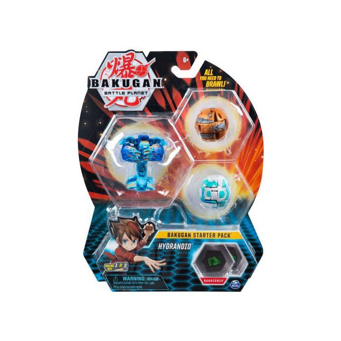 Bakugan Pack De Demarrage Hydranoid : 3 Boules (Blanche Brune Bleue) - Battle Planet