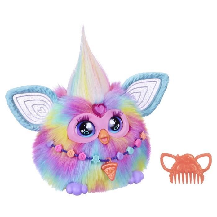 Furby Tie Dye 15 accessoires peluche interactive pour filles et garçons animatronique activé par la voix à partir de 6 ans
