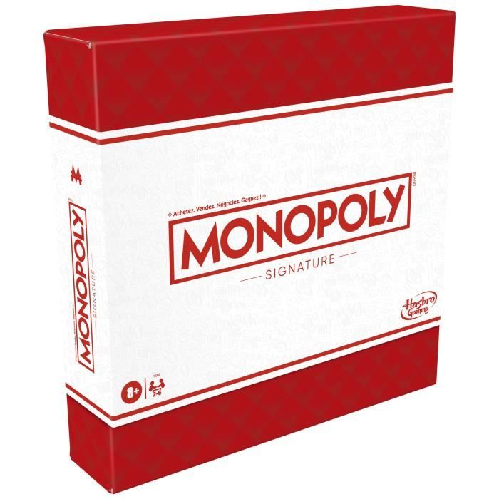 Monopoly Signature jeu de plateau pour enfants jeu de societe dès 4 ans version francaise