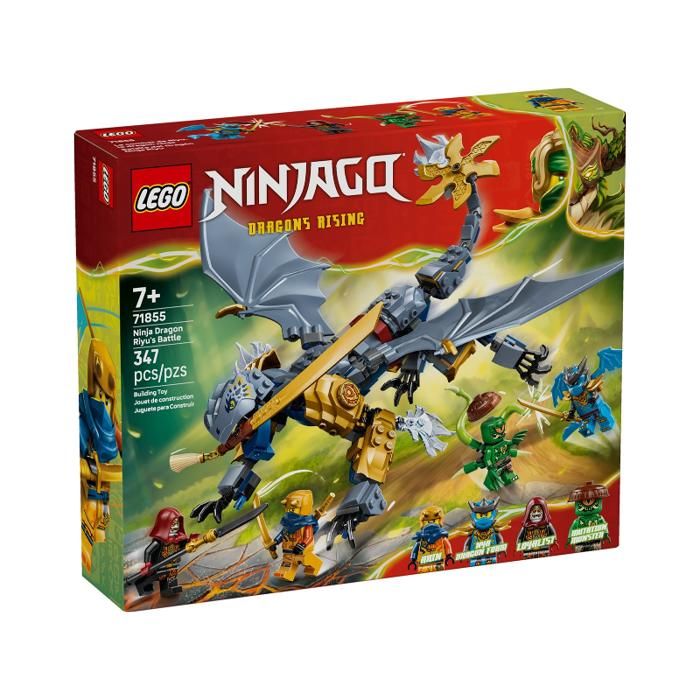 Set LEGO NINJAGO - LEGO - 71855 - Dragon Riyu et 4 minifigurines - Dès 7 ans - Recrée saison 4