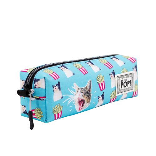 Oh My Pop! - Trousse - turquoise - chat en colère