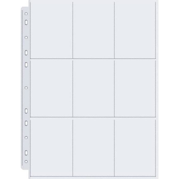 Classeur Carte Pokemon A4 - Pokemon - Pochette 30pcs - Plastique Transparent - 9 Poches - 225x292cm