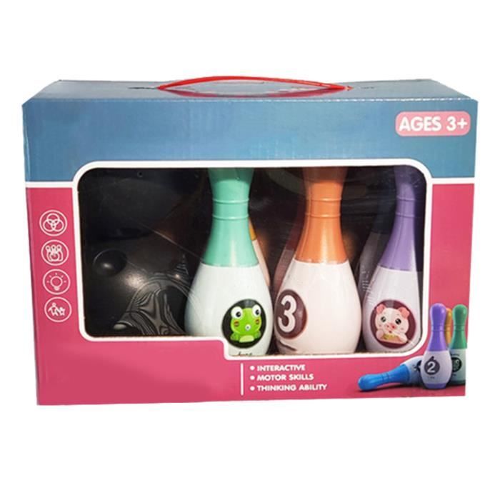 VGEBY Jeu de quilles pour enfants - Jouet bowling - Renforce les compétences motrices - Idéal pour la coordination