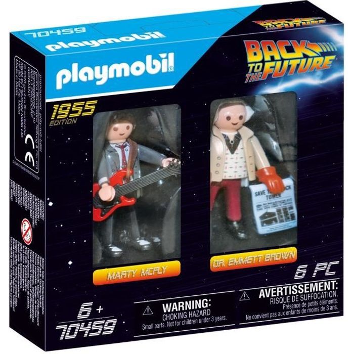 PLAYMOBIL - 70459 - Retour vers le Futur - Marty Mcfly et Dr. Emmett Brown - Edition 1955