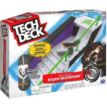 FINGER SKATE - TECH DECK SKATEPARK NYJAH HUSTON - 6060504 - Reproduction du skate park officiel de 50cm Avec 20 éléments à assembler