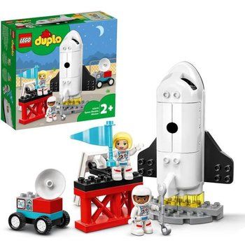 LEGO® 10944 DUPLO® Town Mission de la navette spatiale Jouet fusée pour enfants 2 ans et + avec figurines d'astronautes