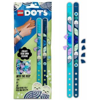 LEGO® 41942 DOTS Bracelets Porte-Bonheur Plongée en Eaux Profondes Set Charms, Loisirs Créatifs pour Enfants +6 Ans