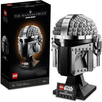 LEGO® 75328 Star Wars Le Casque Du Mandalorien Maquette de Collection à Construire, Décoration et Cadeau Pour Adultes