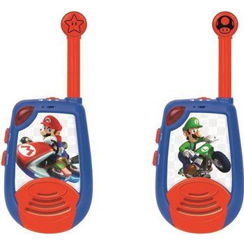 MARIO KART Talkie-walkies digitaux enfant portée 2 km de portée et fonction morse LEXIBOOK