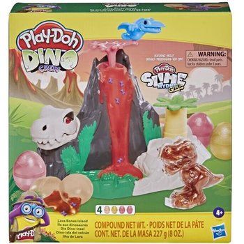 PLAY-DOH - Slime - Dino Crew - Jouet Île aux Dinosaures - avec pâte HydroGlitz atoxique - pour enfants dès 4 ans