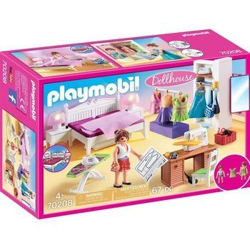 PLAYMOBIL 70208 - Dollhouse La Maison Traditionnelle - Chambre avec espace couture