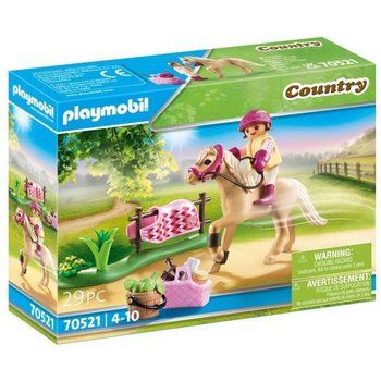 PLAYMOBIL - 70521 - Cavalière avec poney beige