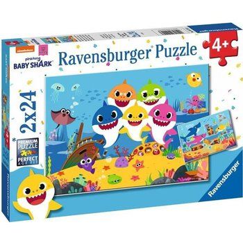 Puzzles 2x24 p - Baby Shark et sa famille