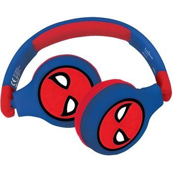 SPIDER-MAN Casque 2-en-1 Bluetooth® et filaire confortable et pliable pour enfants avec limitation de son - LEXIBOOK
