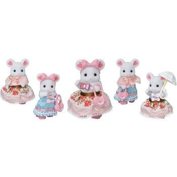 SYLVANIAN FAMILIES La valisette de mode et grande sœur souris marshmallow Pour Enfant - Le village