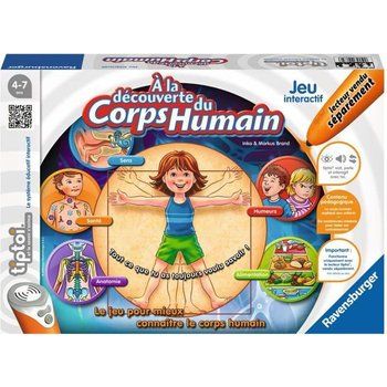 tiptoi® - A la découverte du corps humain -  Ravensburger - Jeu électronique éducatif - Dès 4 ans - en français