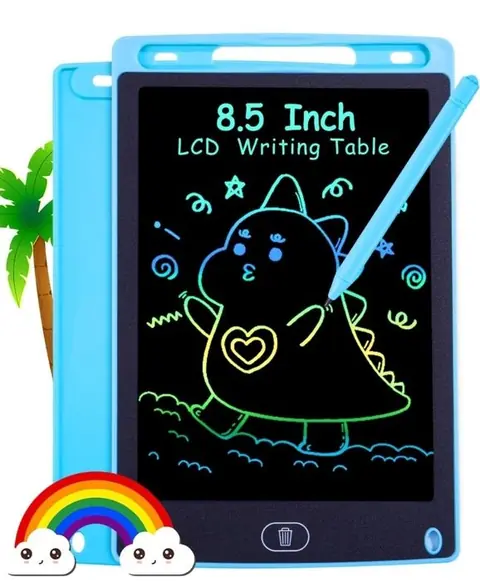 Tablette Dessin Enfant Ardoise Magique 8.5 Pouces LCD - Couleur Bleue