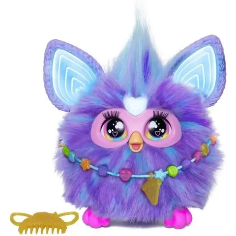 Furby violet 15 accessoires peluche interactive pour filles et garçons animatronique activé par la voix à partir de 6 ans