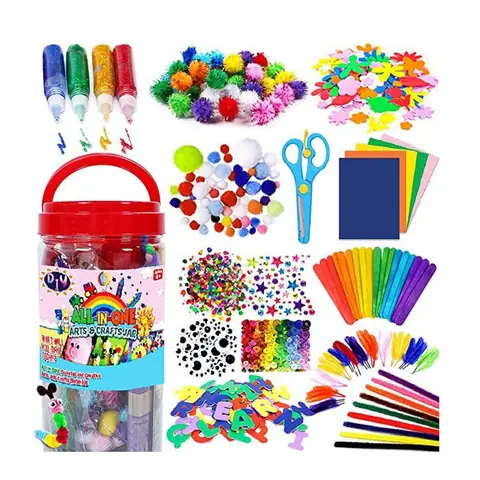 Kit créatif pour enfants de 4 à 9 ans fournitures dartisanat scolaire et bricolage