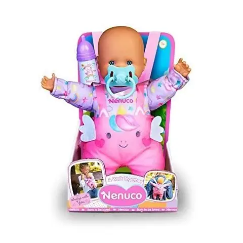 Poupée Nenuco - Devons-nous faire une promenade - 35 cm - Multicolore - Avec biberon et tétine