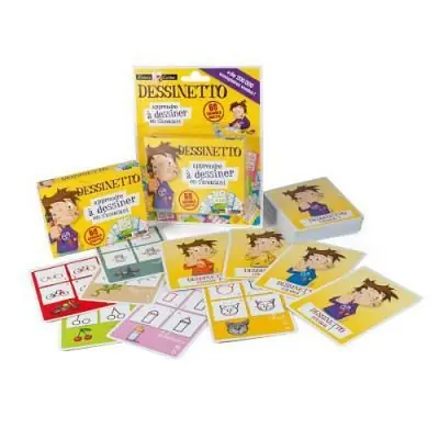 Jeu de société - CARTAMUNDI - Dessinetto - Apprendre à dessiner en samusant - Mixte - Cartes plastifiées