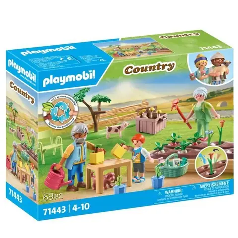 PLAYMOBIL 71443 Grands-parents et potager - Country -  Dès 4 ans