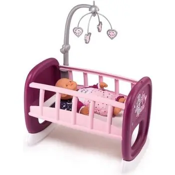SMOBY Baby Nurse Berceau A Barreaux + 1 Mobile