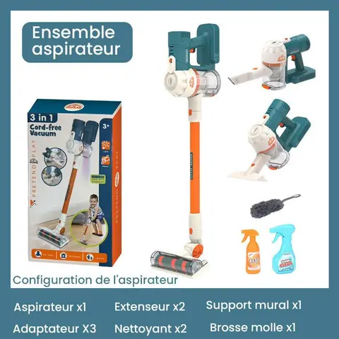 Jouets de nettoyage pour enfants - PIMPIMSKY - Jouets de nettoyage - Développez vos compétences manuelles - Jouets daspirateur