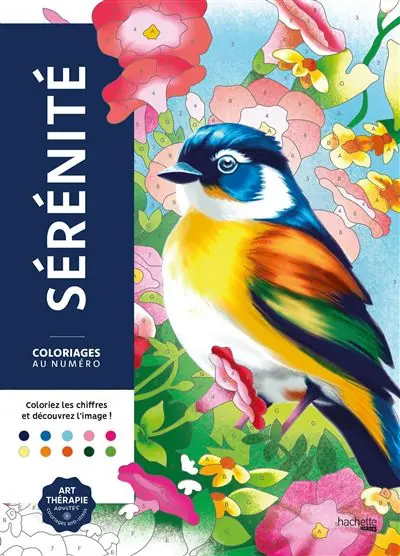Coloriages au numéro - Sérénité - Charlotte Mendès - Hachette Heroes
