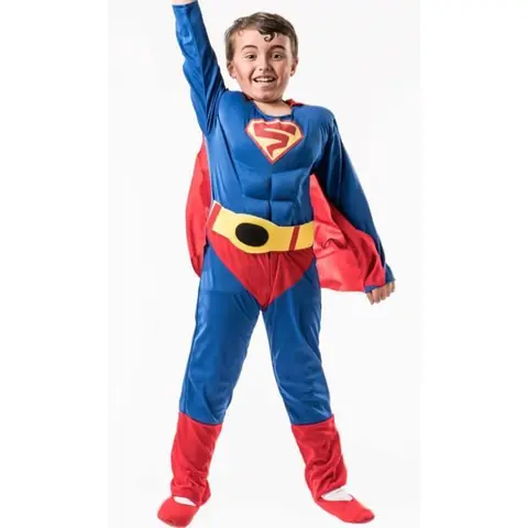 Déguisement - Superman Éco - Enfant 8 ans - Multicolore - Licence Officielle
