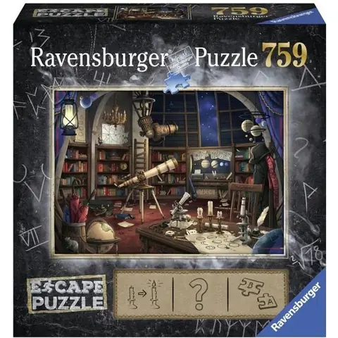 Escape puzzle - Observatoire astronomique - Ravensburger - Puzzle Escape Game 759 pièces - Dès 14 ans