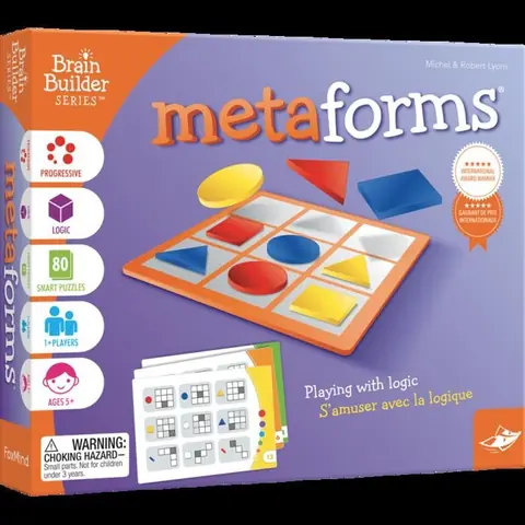 Meta-Forms - Jeu de réflexion AC-DÉCO 9 pièces + grille + livret 80 puzzles dès 5 ans