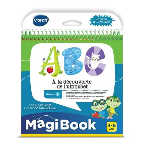 VTECH - Livre Interactif Magibook - ABC, À La Découverte De L'Alphabet