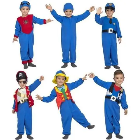 Déguisement - Multiple 6 en 1 - Bleu - Enfant - Mixte - 3 à 14 ans