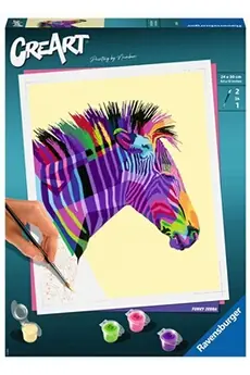 CreArt - grand - Zebre - Ravensburger - Coffret complet - Peinture au numéro Adulte - Dès 12 ans