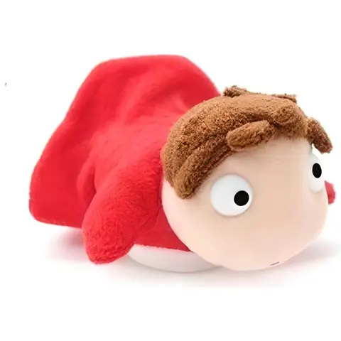 Peluche Ponyo Sur La Falaise - STUDIO GHIBLI - Plush - Rouge et beige - 14 ans