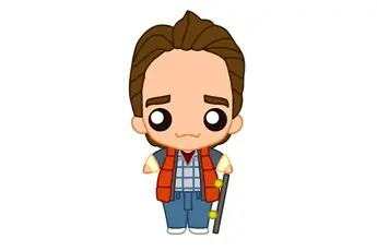 Retour vers le Futur - Figurine caoutchouc Pokis Marty McFly 6 cm