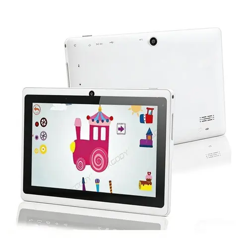 Tablette pour Enfants 7 Android Tablet Processeur Quad-Core Écran Tactile HD Double Caméra 1080P Éducative Blanc