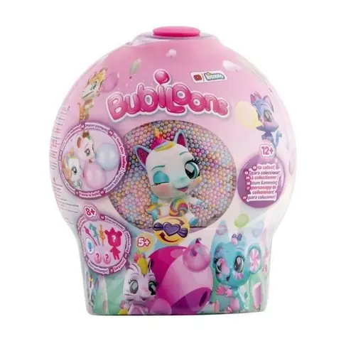 IMC TOYS - Figurine Animaux - BUBILOONS - Crée de vrais ballons colorés - 12 mini animaux à collectionner