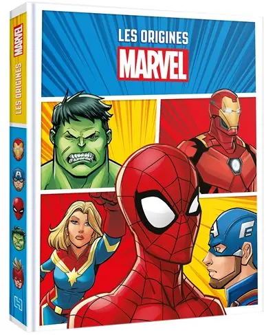 Marvel - Les Origines des Super Héros - Spider-Man, Hulk, Iron-Man, Captain Marvel, Captain America - Hachette Disney