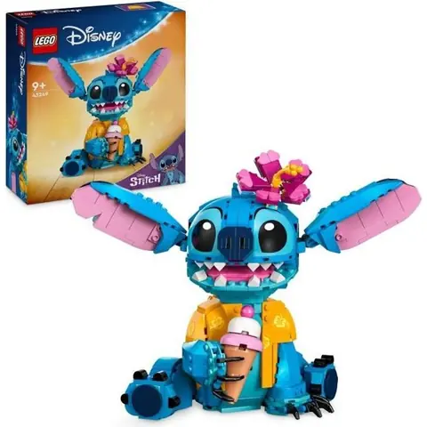 LEGO ǀ Disney 43249 Stitch Jeu de Construction pour Enfants Cornet de Glace et Figurine