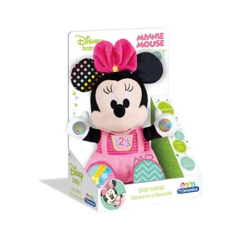 Peluche Clementoni Baby Minnie Câlins et Apprendre - 67597